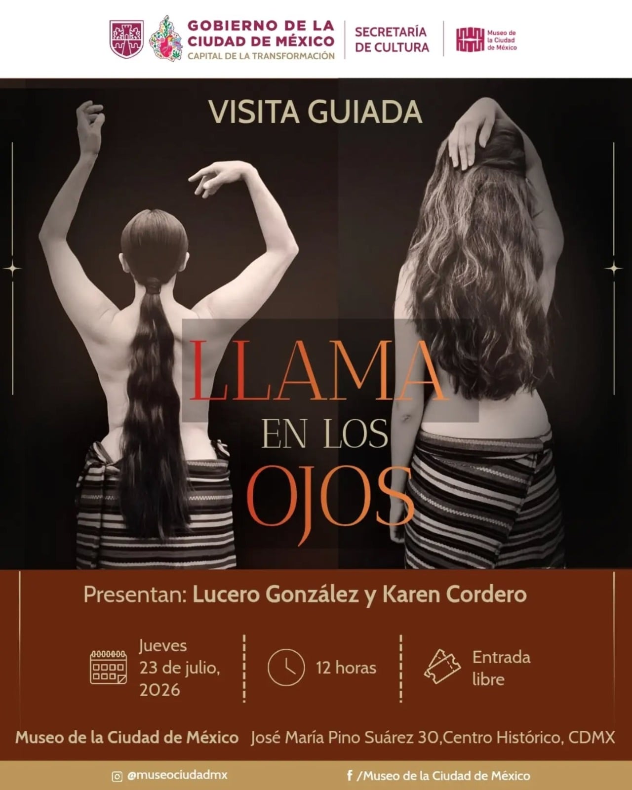 Llama en los ojos