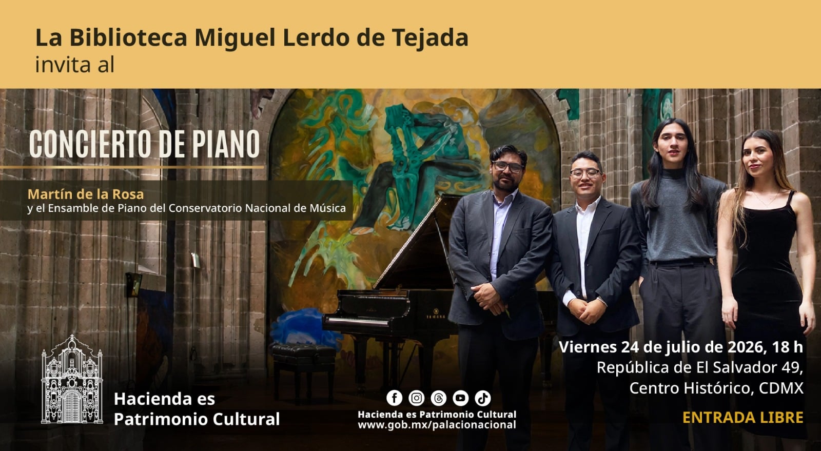Concierto de piano | Conservatorio Nacional de Música