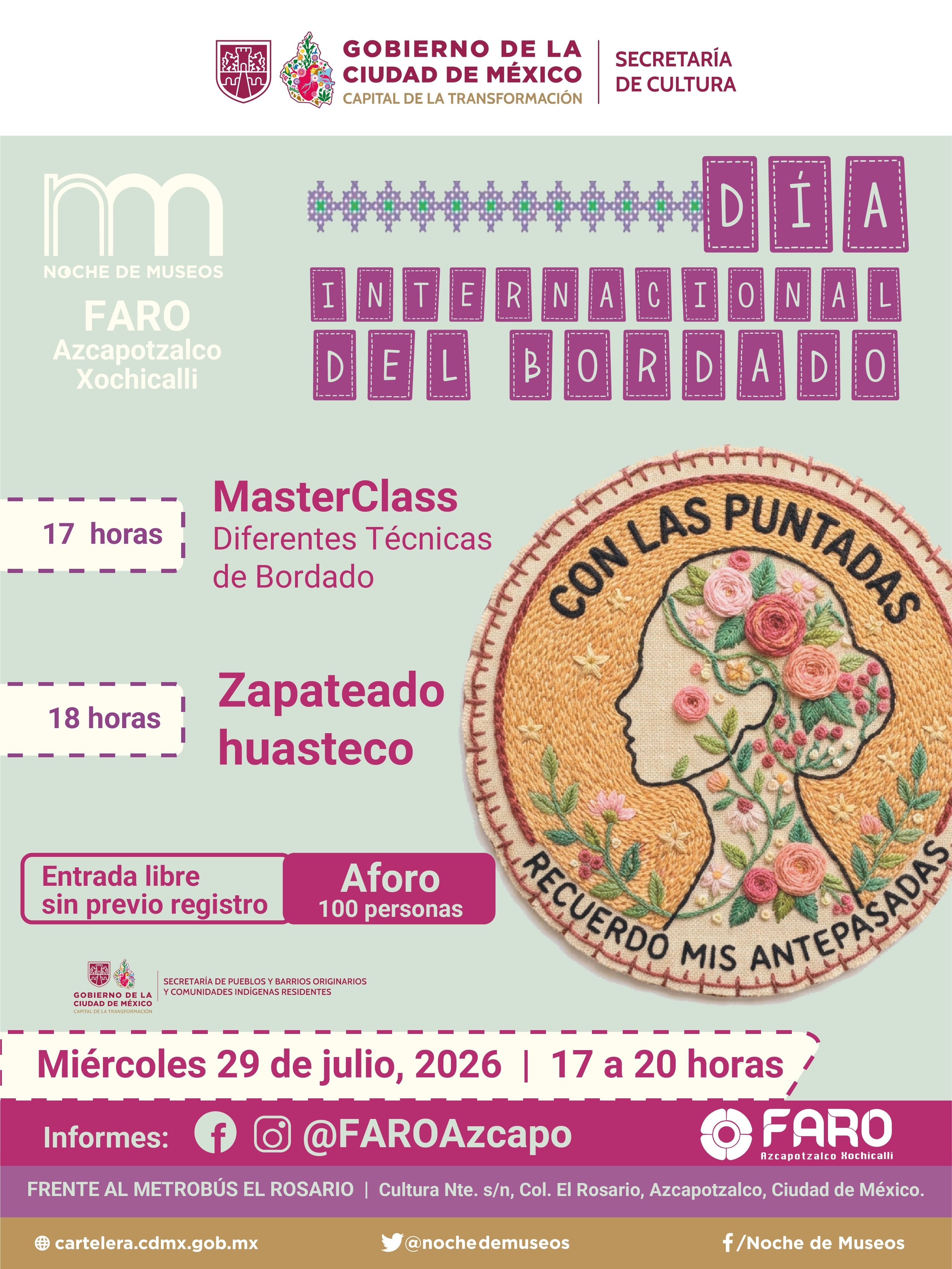Con las puntadas, recuerdo mis antepasadas.