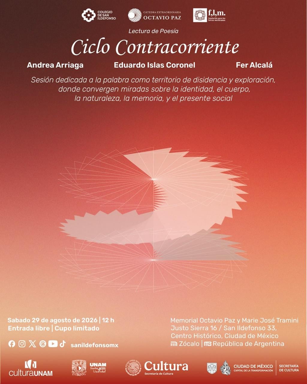 Ciclo Contracorriente: Lectura de Poesía