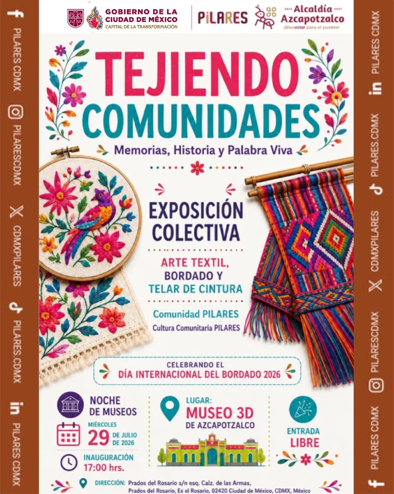 Tejiendo Comunidades: memorias, historia y palabra vivas.