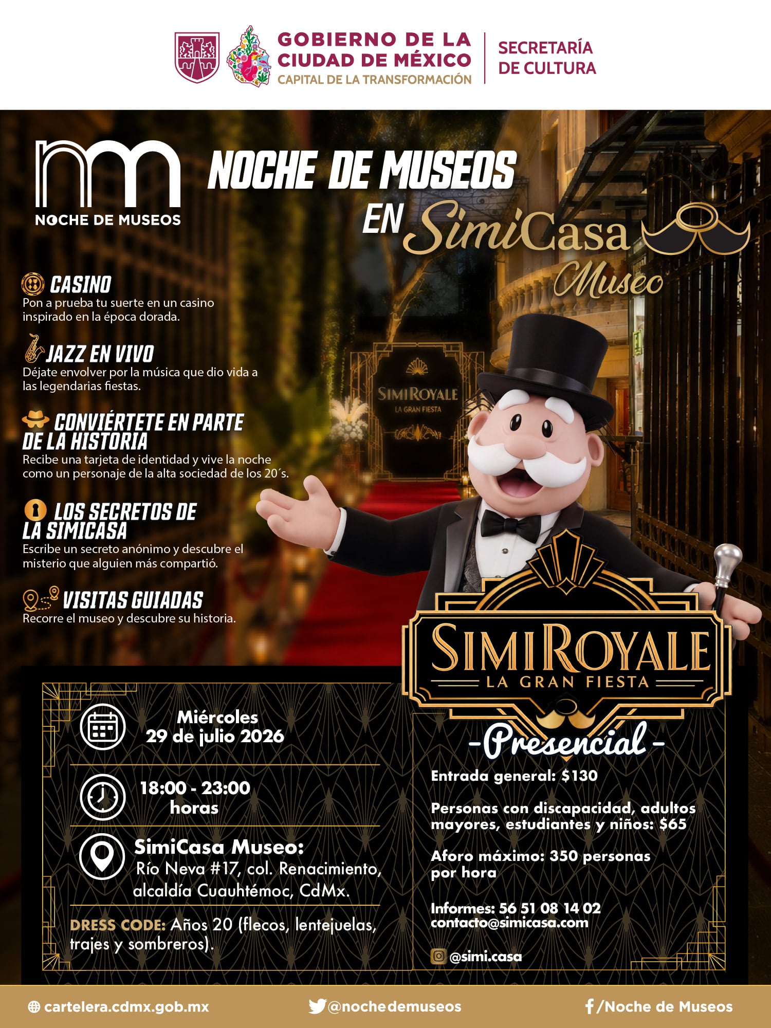 Noche de Museos en SimiCasa Museo.